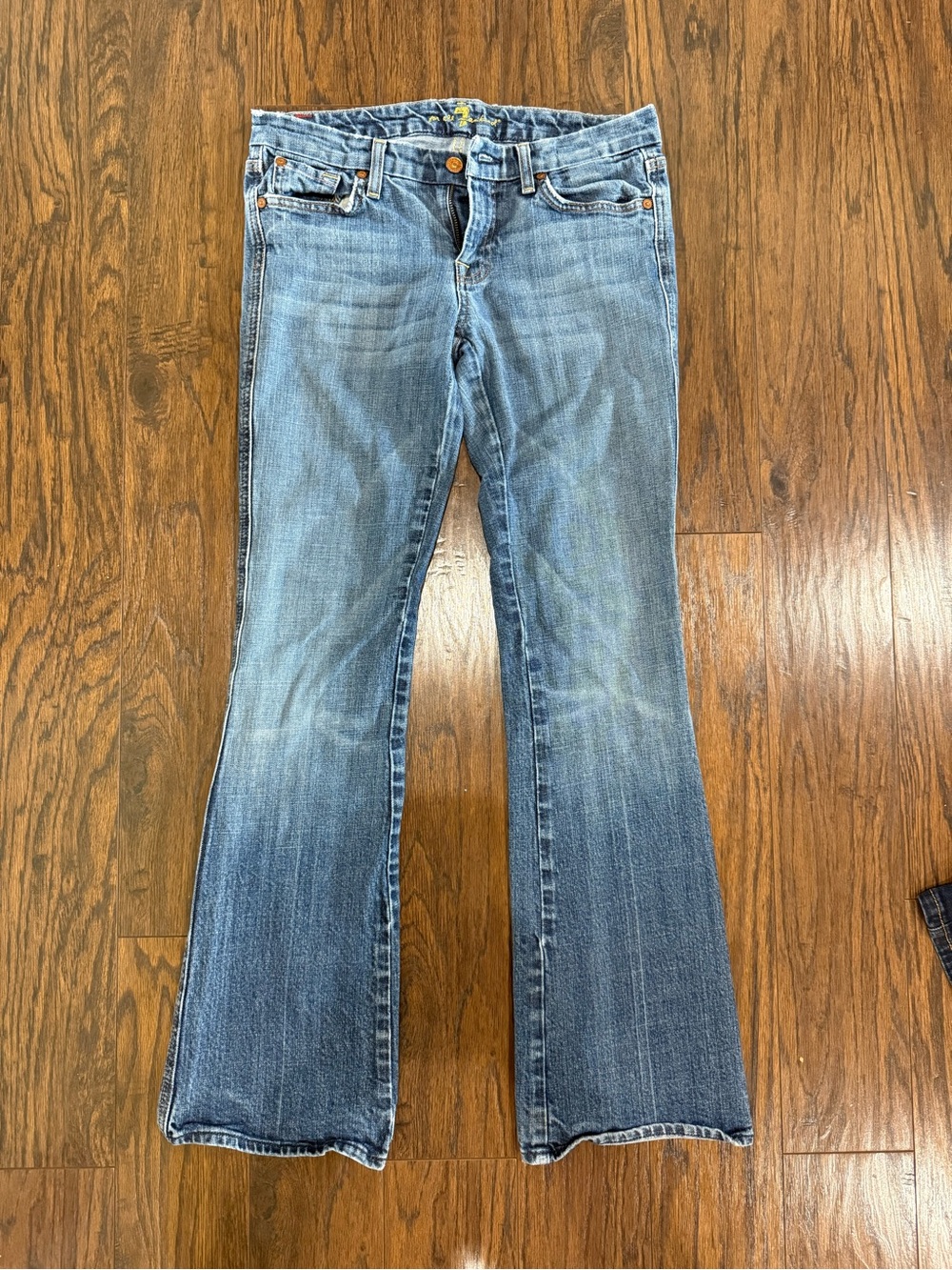 7 For All Mankind Light Blue Flare Jeans